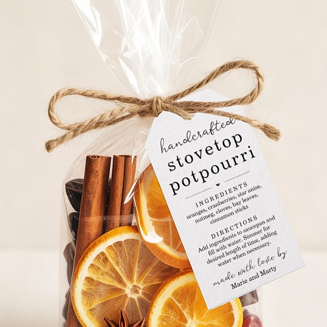 Hemlagade Spisplatta Potpurri Presentetiketter (Skapare uppladdad)