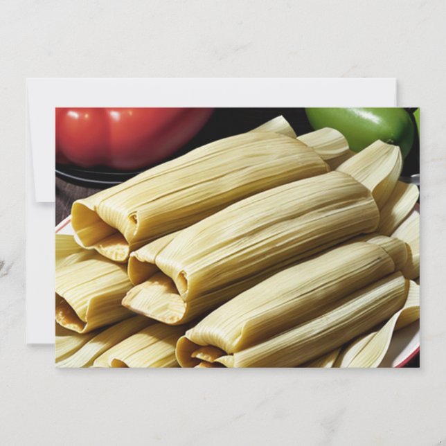 hemlagade tamales inbjudningar (Framsida)