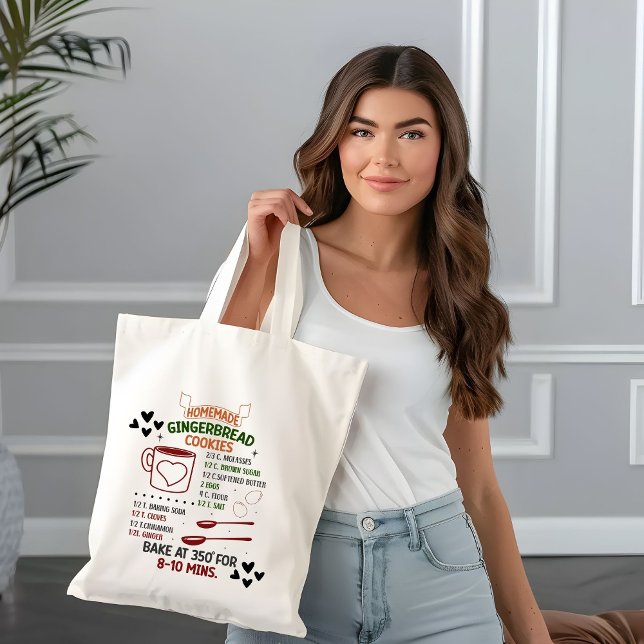 Hemlagat recept på ingefärssmörgåsar julklapp tygkasse (Skapare uppladdad)