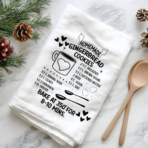 Hemlagat recept på pepparkaksgingkakor julklapp kökshandduk