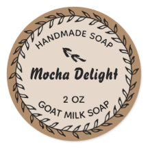 Hemlagd Tvål Rustik Lanthandels Krans Mocha