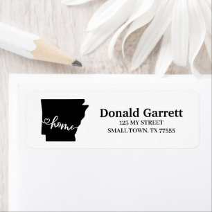 Hemlägesdisposition Heart Arkansas Adress Returadress Etikett