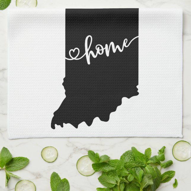 Hemlägesdisposition Heart Indiana Kitchen Towel Kökshandduk (Vikta)