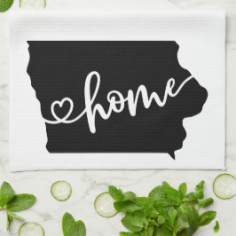 Hemlägesdisposition Heart Iowa Kitchen Towel Kökshandduk