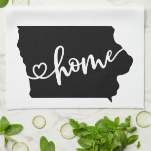 Hemlägesdisposition Heart Iowa Kitchen Towel Kökshandduk