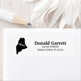 Hemlägesdisposition Heart Maine Adress Returadress Etikett