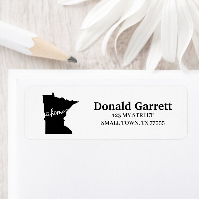 Hemlägesdisposition Heart Minnesota Adress Returadress Etikett (Insitu)