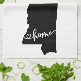 Hemlägesdisposition Heart Mississippi Kitchen Towe Kökshandduk