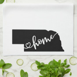 Hemlägesdisposition Heart Nebraska Kitchen Towel Kökshandduk