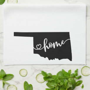 Hemlägesdisposition Heart Oklahoma Kökshandduk