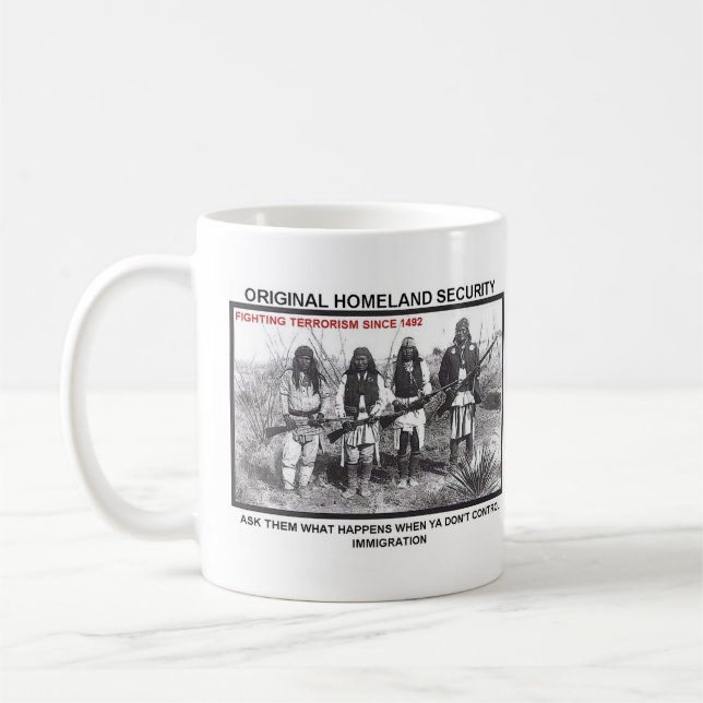 Hemlandsäkerhet 1492 kaffemugg (Vänster)