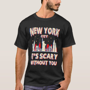 Hemlängtana New York Amerika, Amerikanska Hallowee T Shirt