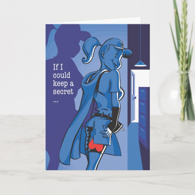 Hemlig administratör helgkort (Framsida)