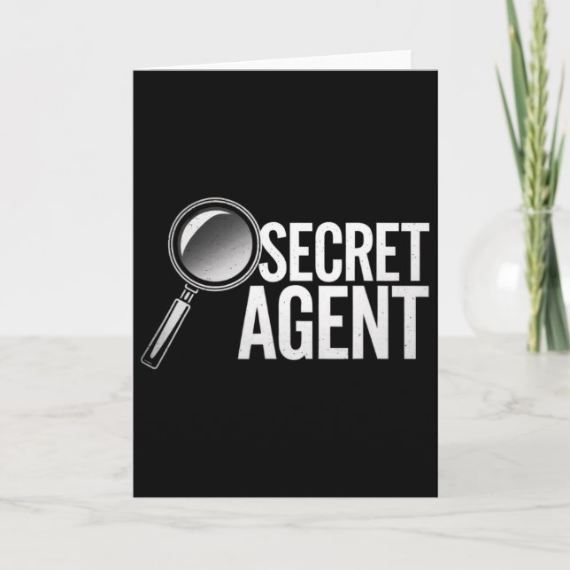 Hemlig Agent - Hemlig Agent Dräkt Inspektör Spion  Kort (Framsida)