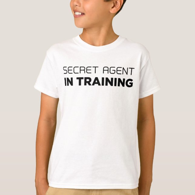 Hemlig agent i utbildningsT-tröja T-shirt (Framsida)