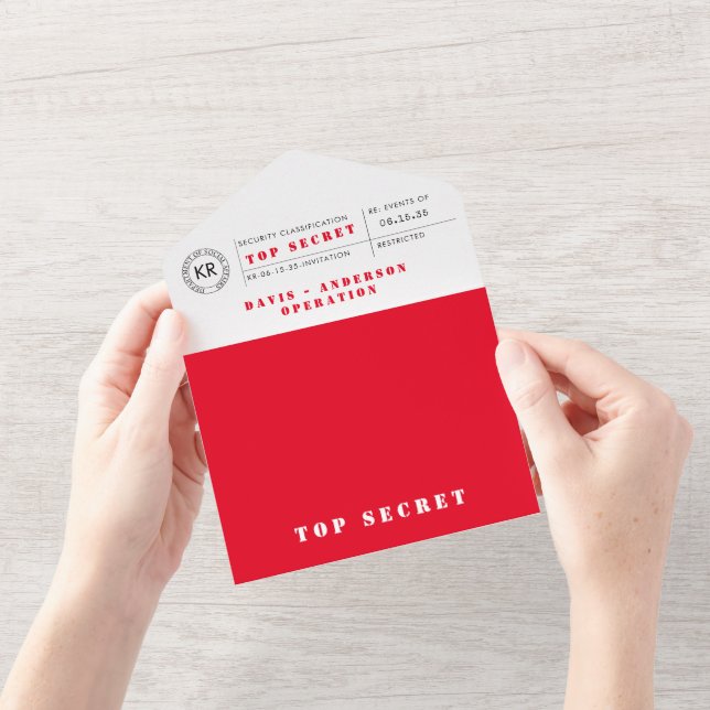 Hemlig Agent Spy-inbjudan (Opening)