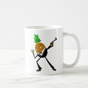 Hemlig agentananas kaffemugg