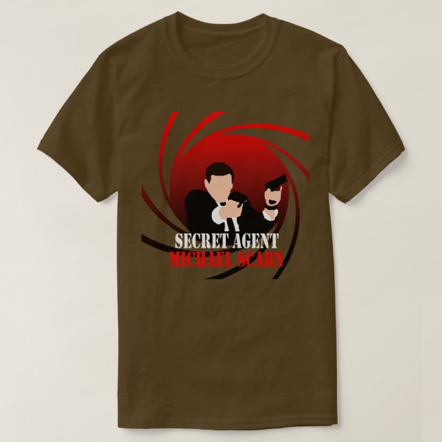 Hemlig agentScarn T Shirt (Design framsida)