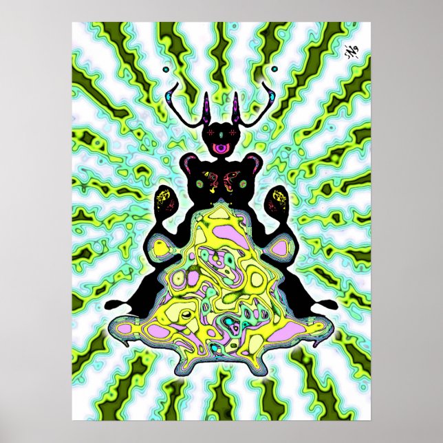 Hemlig anatomi för en rymdhamster v3-poster poster (Framsidan)