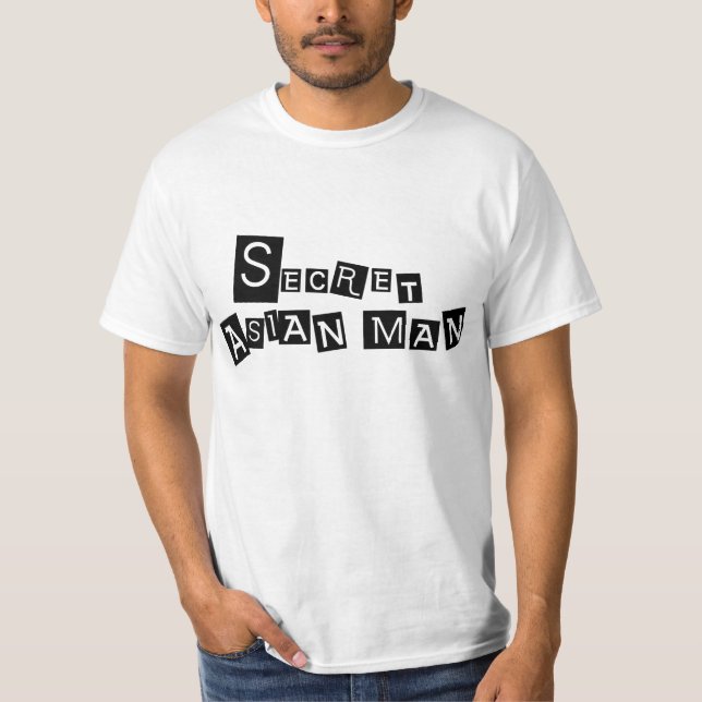 HEMLIG ASIATISK MAN T-SHIRT (Framsida)