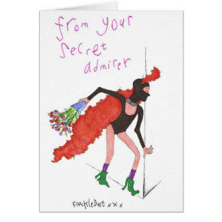 Hemlig beundrare hälsningskort