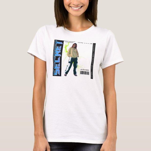 Hemlig blandning: Y2K 2000s Retro Tee (Framsida)