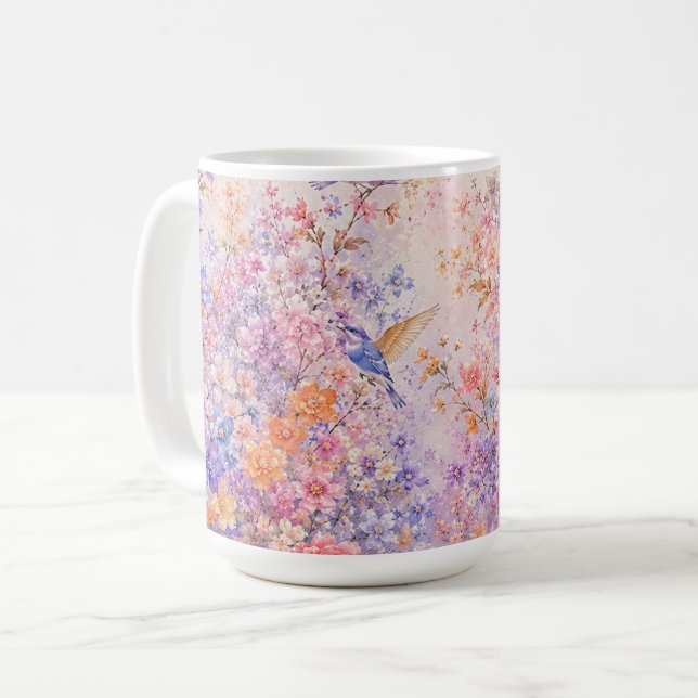 Hemlig Blomstersymfoni Kaffemugg (Framsida vänster)