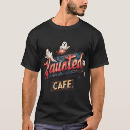 Hemlig Cafe Cute Ghost Halloween T Shirt