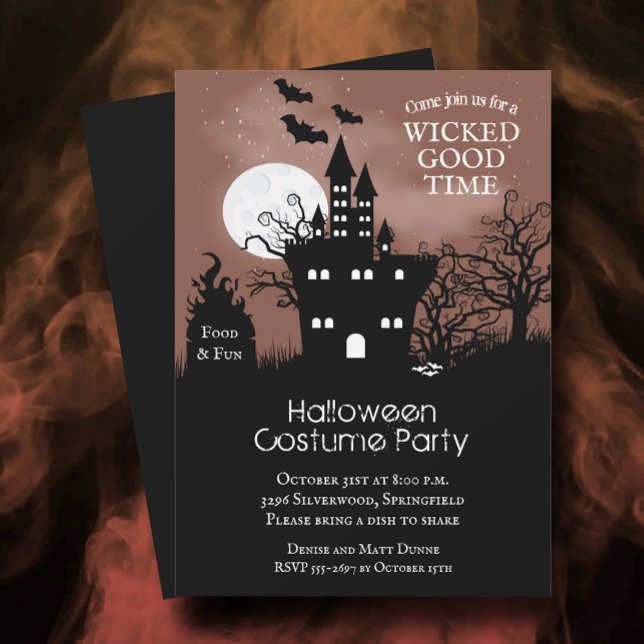 Hemlig Castle-taloky Halloween Inbjudningar (Skapare uppladdad)