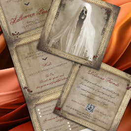 Hemlig Creepy Ghost QR-kod Halloween