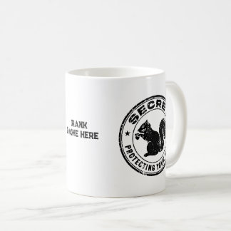 Hemlig ekorre "Skydda din Nöt" är stressad Kaffemugg