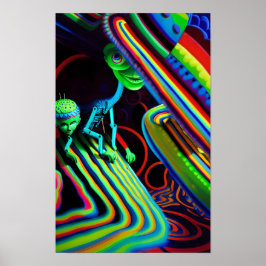 Hemlig Födelsedagsfest Ken Gage Surrealism Poster