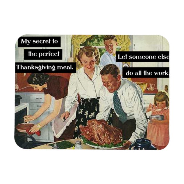Hemlig för Perfektens Thanksgiving, innerVintage Magnet (Horisontell)
