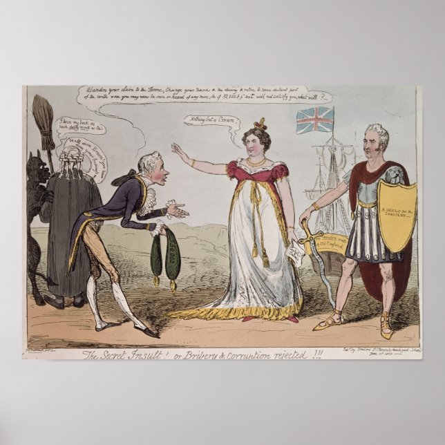 Hemlig förolämpning eller bestickning och korrupti poster (Framsidan)