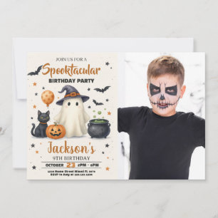 Hemlig Halloween-födelsedagsinbjudan Inbjudningar
