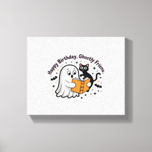 Hemlig Halloween-nattdesign, klassiskt T-Shirt Canvastryck