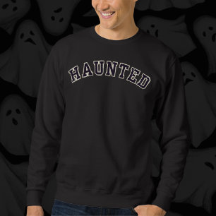 Hemlig Halloween-typografi Lång Ärmad Tröja