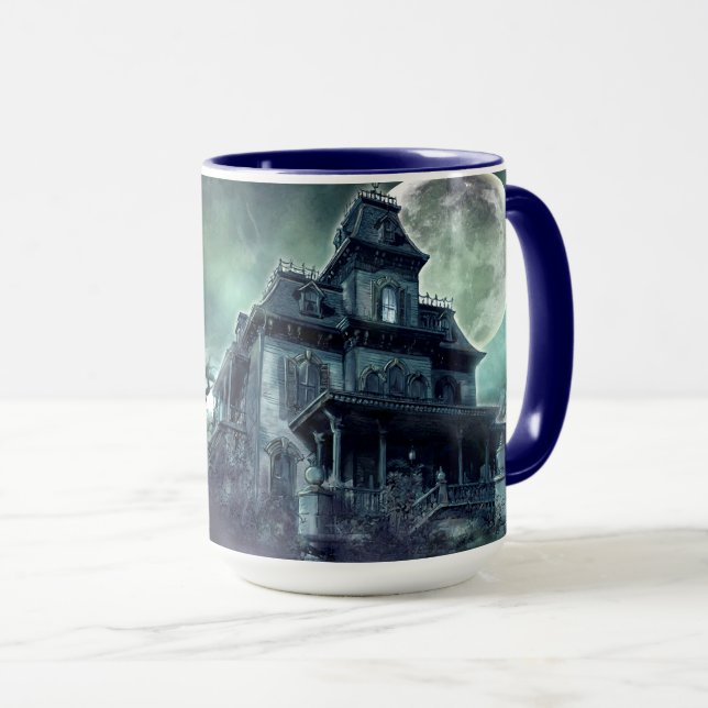 Hemlig House Horror Mugg - Ghost Infested Mansion (Framsida höger)