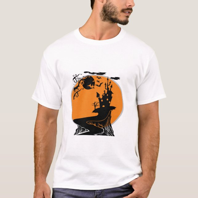 Hemlig husrum Silhouette Scene T Shirt (Framsida)