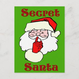 Hemlig jultomte på Grönten jul Helg Vykort
