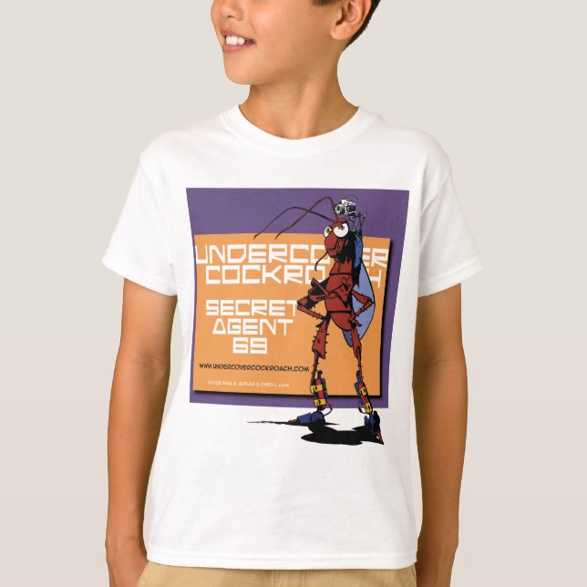 Hemlig kackerlacka tee shirt (Framsida)