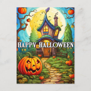 Hemlig kammare HAPPY HALLOWEEN Vykort