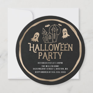Hemlig kammare Inbjudan till halloween fest