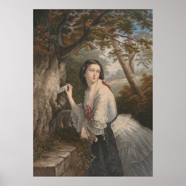 Hemlig korrespond: Flickanteckning till förbjuden  Poster (Framsidan)