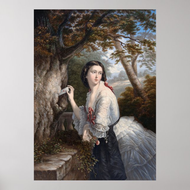 Hemlig korrespond: Flickanteckning till förbjuden  Poster (Framsidan)