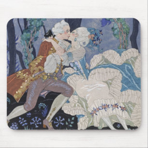 Hemlig kyss, illustration för "Fetes Galantes" by Musmatta