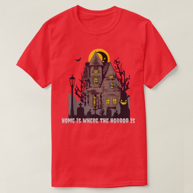 Hemlig mansion med Fladdermöss Halloween Costume T Shirt (Design framsida)