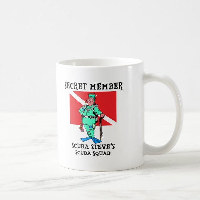 Hemlig medlemSCUBA Steve Kaffemugg (Höger)