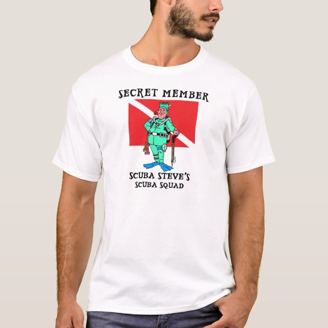 Hemlig medlemSCUBASteve T-tröja T-shirt (Framsida)