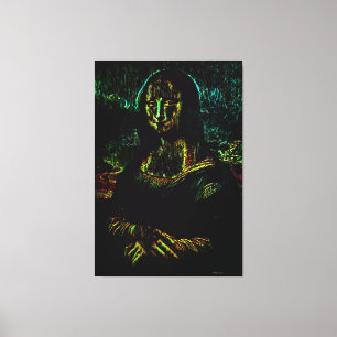 Hemlig Mona Lisa Oil Canvastryck